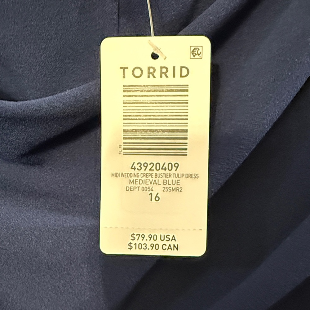 Torrid tulip hem Bustier midi Dress - Picture 4 of 7
